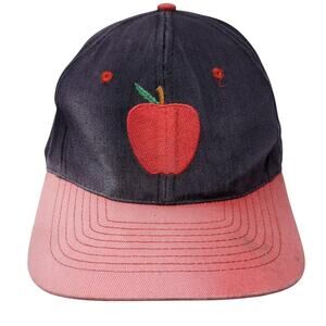 Matt's Big Apple Snapback Cap Multi One Size Adjustable Embroidered Vented Holes